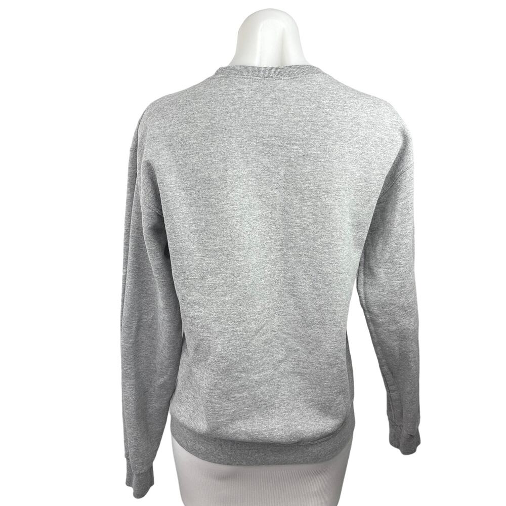Disneyland Gray Mickey Mouse Print Long Sleeve Crew Neck Sweatshirt Top Size S - Picture 2 of 3